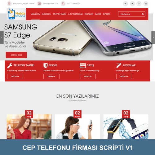 Cep Telefon Firması Scripti