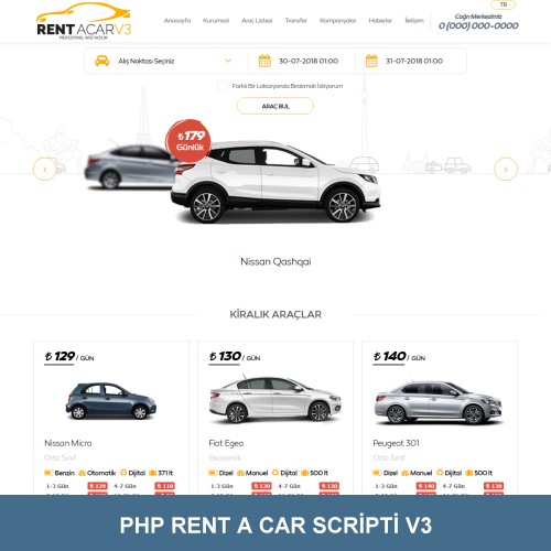 Rent A Car Scripti V3